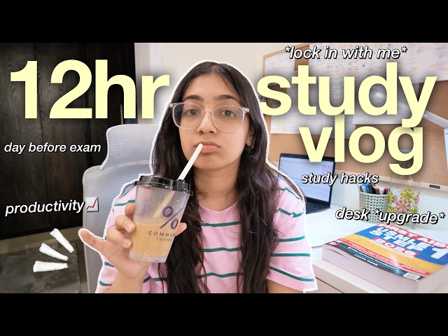 day before an exam- STUDY VLOG⭐️| desk upgrade, crashing out, how i'm studying? 📚