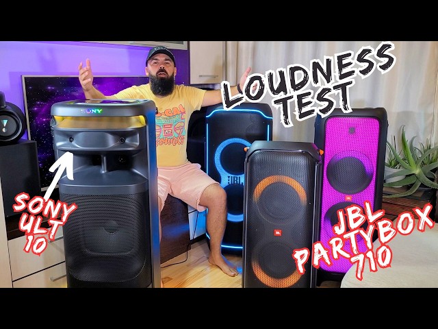 Which is Louder? JBL Partybox 710 vs Sony ULT Tower 10