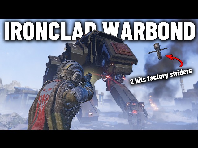 Helldivers 2 – The New Ironclad Democracy Warbond Is Unbelievable (Solo, Max Difficulty)