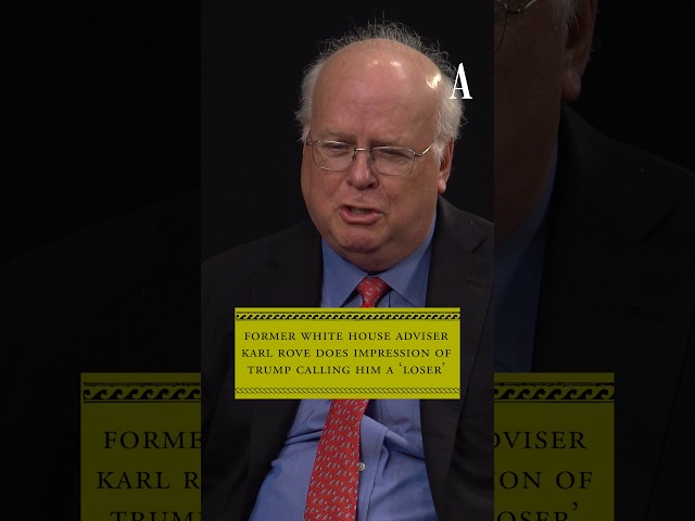 Former White House Adviser Karl Rove Does Impression of Trump Calling Him a ‘Loser’