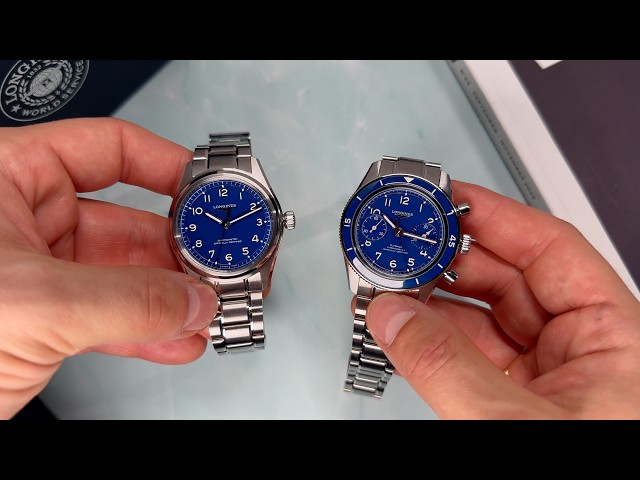 The NEW LONGINES Spirit Pilot & Spirit Pilot Flyback In DEEP BLUE  - Full Review & Hands-On