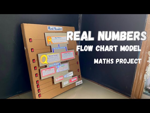 Maths project Real number flow chart model class 9-10th NakulSahuArt