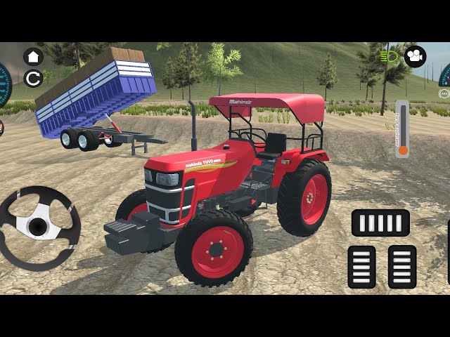 Mahindra 585 Yuvo tech plus Tractor and over load trally working 🚜😱