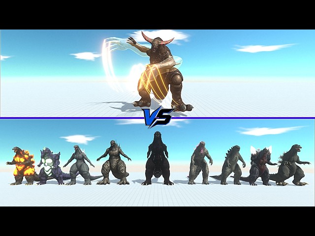 Shin Gomora vs All Godzilla - Animal Revolt Battle Simulator | ARBS