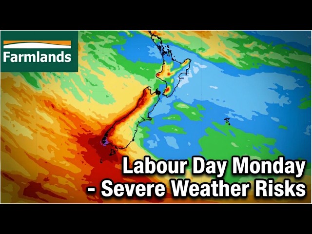 NZ: Labour Day severe weather risks - but large dry areas this weekend