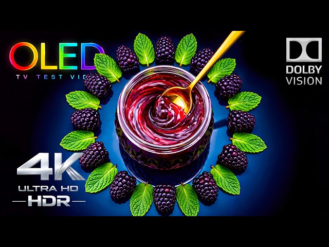 Watch These Colors Jump Out of the Black | 4K HDR 60FPS OLED Screen Color Test (4K Video Ultra HD)