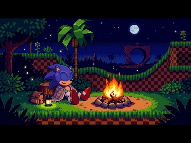 Relaxing 8-Bit Lofi 🎮 Relax In Green Hill Zone 🌴 | Sonic the Hedgehog