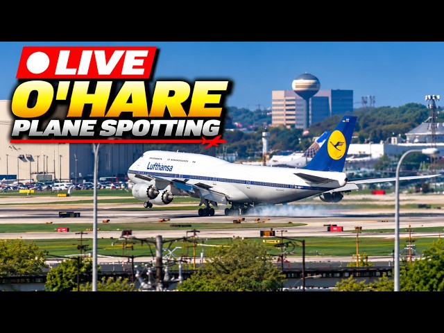 🔴 LIVE BUSY O’HARE AIRPORT ACTION ✈️🔥 | Chicago Plane Spotting | Big Jets & Cargo
