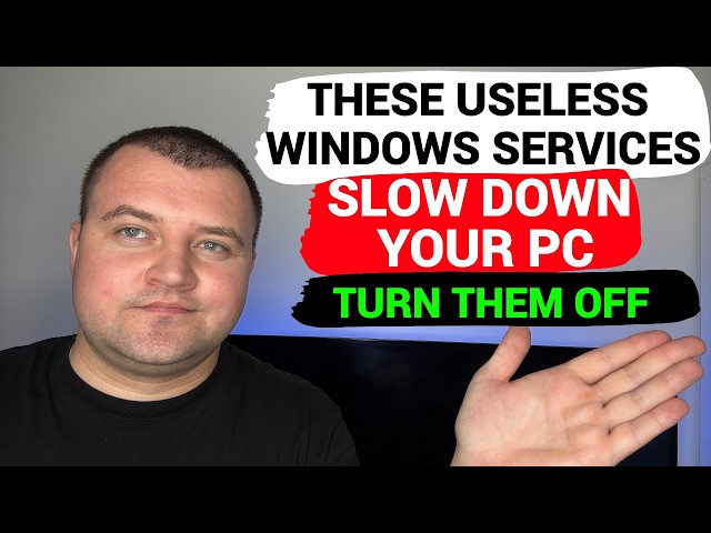 Turn Off These Useless Windows Services to Speed Up Your PC!