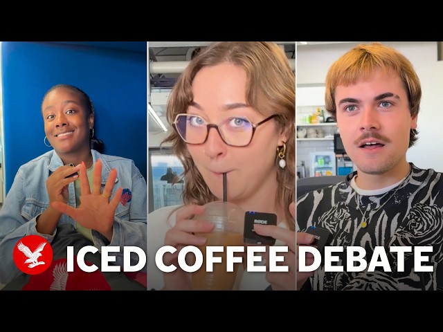 Is it unprofessional to bring an iced coffee into a job interview?