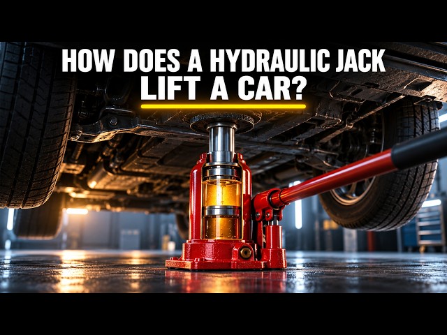 How Does a Hydraulic Jack Lift a Car? Tiny Handle, Ton of Weight