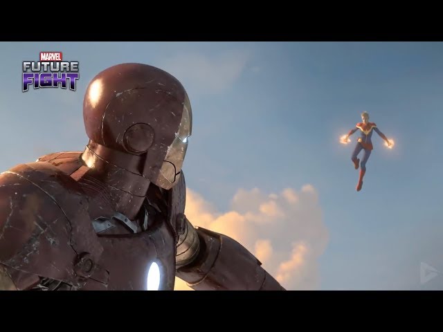 Captain Marvel & Iron man Fight - Thanos Marvel's Future Fight