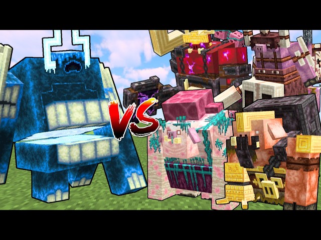TWISTED WARDEN vs ALL LEGENDS BOSSES (Minecraft Mob Battle)
