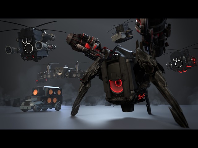 Speaker Tech 2.0 pack (Prisma/Blender) | Skibidi Paradox