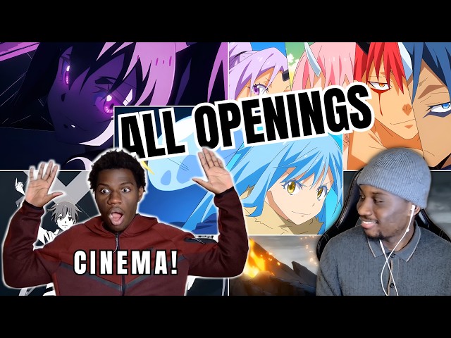 Anime VIRIGINS React to THAT TIME I GOT REINCARNATED AS A SLIME Openings (1-8) for THE FIRST TIME!