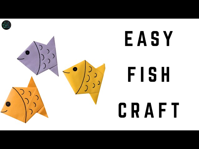 DIY paper FISH craft under 5 minutes!! |GMRVS ARTS AND CRAFTS| #fishcraft #paperfish