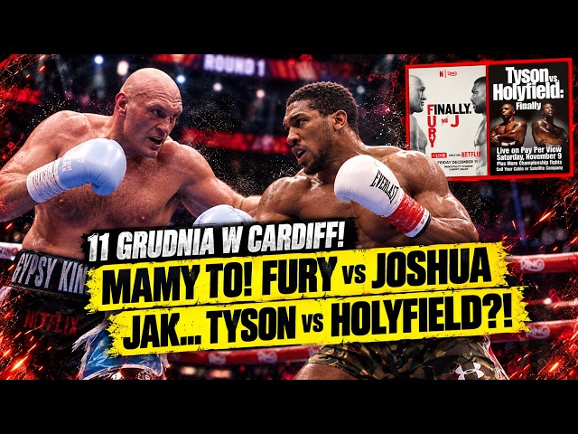 OFICJALNIE: FURY vs JOSHUA 11 GRUDNIA W CARDIFF! IDĄ ŚLADAMI TYSONA I HOLYFIELDA?
