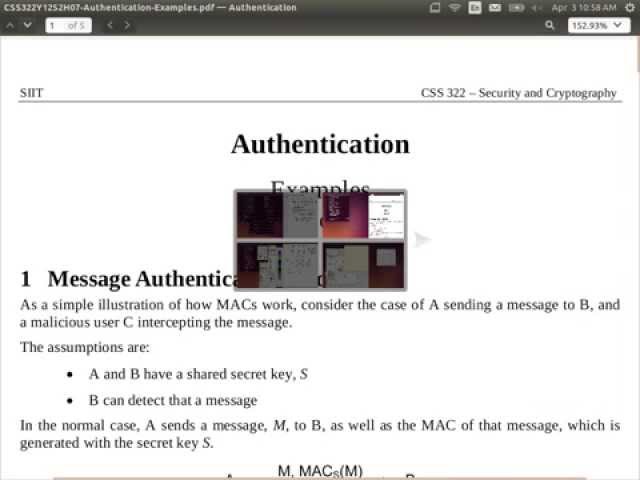 Collision Resistance and Birthday Paradox (CSS322, L20, Y14)