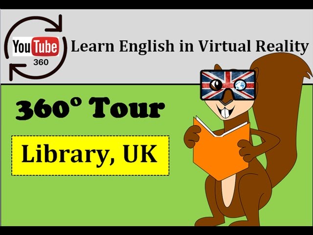 Learn English in VR & 360° - Virtual Reality English Lesson - Library | LinguapracticaVR