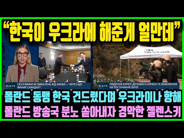 Polish Broadcaster Erupts in Fury: "Look How Much Korea Has Done for Ukraine!" President Zelensky...