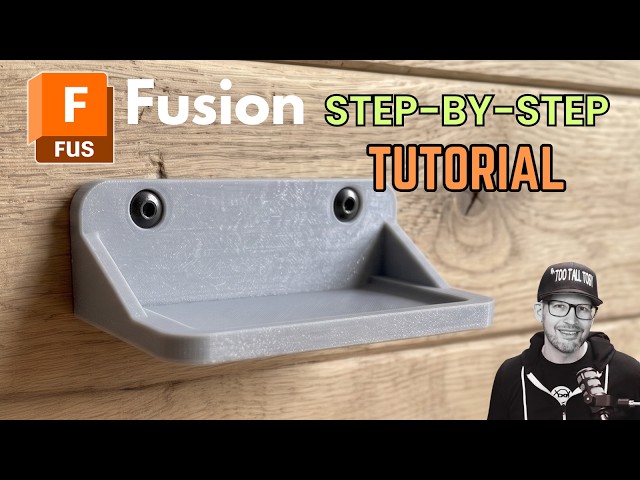 Fusion Tutorial for Beginners, Students, and CAD Teachers - 3D Printed Utility Shelf