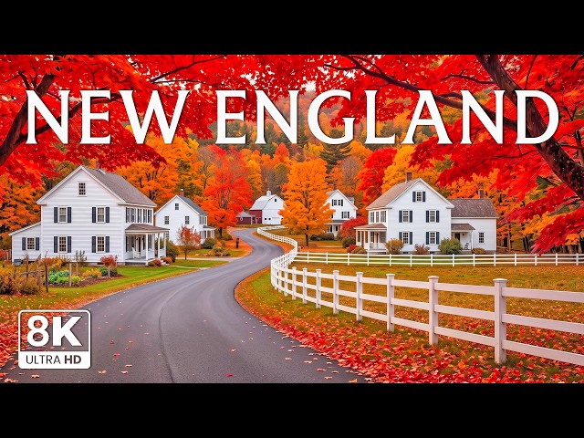 NEW ENGLAND AUTUMN 8K 🍁 – A Breathtaking World of Fall Colors | Mountains, Lakes & Forests