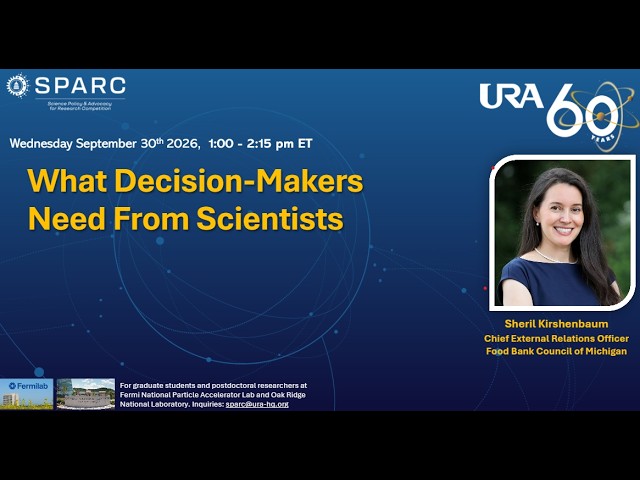 SPARC 2026 Highlights – Week 4 – Sheril Kirshenbaum
