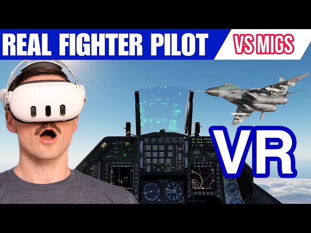 Real Fighter Pilot Dogfights MiGs in Virtual Reality | DCS