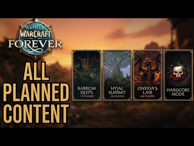 TONS of Content is ALREADY Planned for World of Warcraft Forever (Classic+)