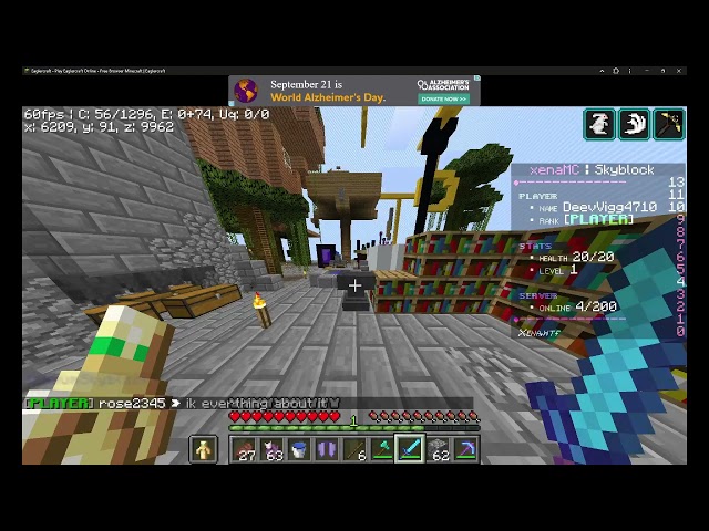 Tour of my Island in Eaglercraft, WASM-GC 1.12.2! (Web Minecraft)