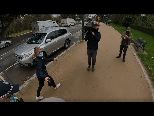 (360 video) Interviewed by Channel 7 September 12th 2020 while arrested