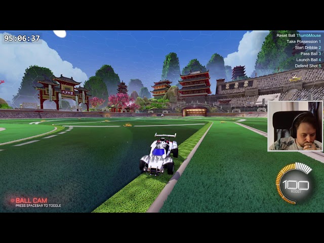 ♪ learning flip resets for 100 hours  ♪ #Rocketleague