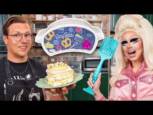 We Make Hard Recipes In An Easy Bake Oven (ft. Trixie Mattel)
