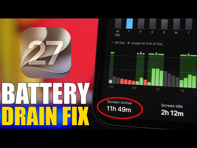 iOS 27 - How To FIX Battery DRAIN on iPhone !