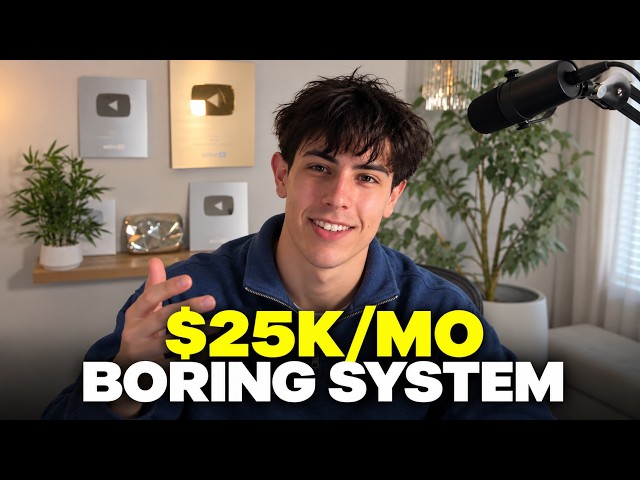 my boring youtube system makes $25k/mo