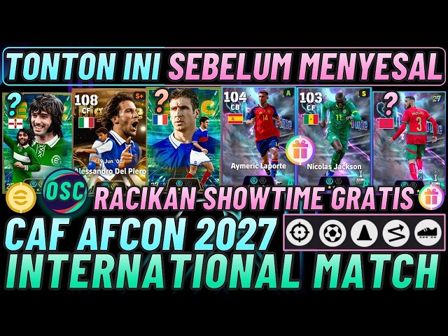 BEST BUILD FOR FREE SHOWTIME NATIONAL MATCH, CAF AFCON, CANTONA & BIG TIME, EPIC NATIONAL ALL STAR