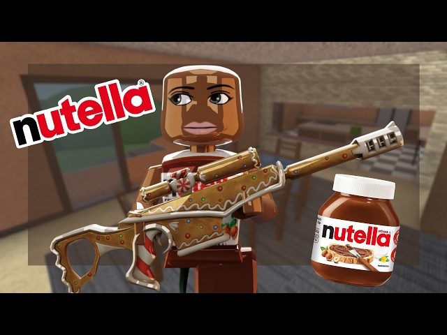 PLAYING MM2 AS NUTELLA... (TRICKSHOTS)