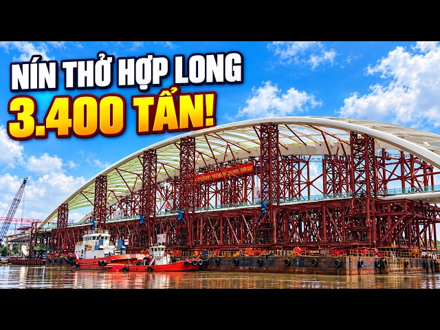 Cầu Đi Bộ Thủ Thiêm Chính Thức Hợp Long: Xoay 90° Tổ Hợp 3.400 Tấn!