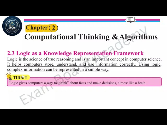 Logic  & Truth Tables | (Ch2, Lec 2) - Class 12 Computer Science 2026 New book