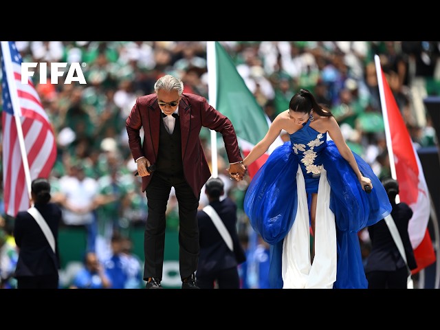 Andrea Bocelli, David Guetta and EJAE perform Official FIFA World Cup 2026 Anthem 'DNA'