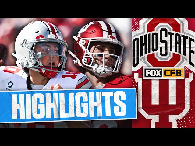 No. 4 Ohio State Buckeyes vs No. 5 Indiana Hoosiers Highlights 🏈 FOX College Football