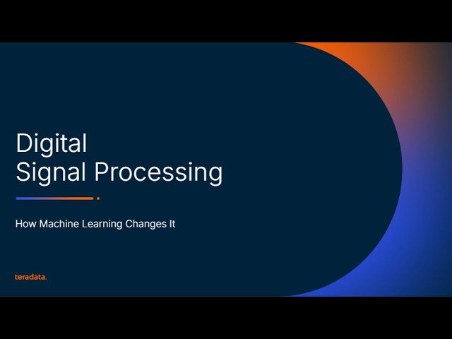 Digital Signal Processing: How Machine Learning Changes It