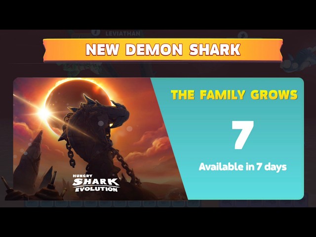 NEW 3rd DEMON SHARK IS COMING IN 7 DAYS - Hungry Shark Evolution