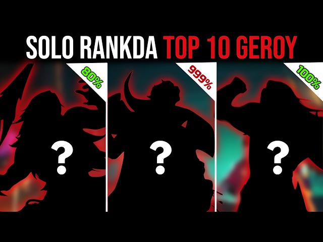 Solo Rank Uchun Top 10 Geroy ! | Mobile Legends Uzbekistan