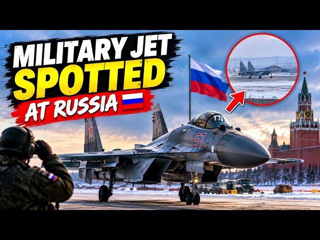 I Spotted a Jet Leaving a HUGE White Smoke Trail in Russia! 🇷🇺✈️😳