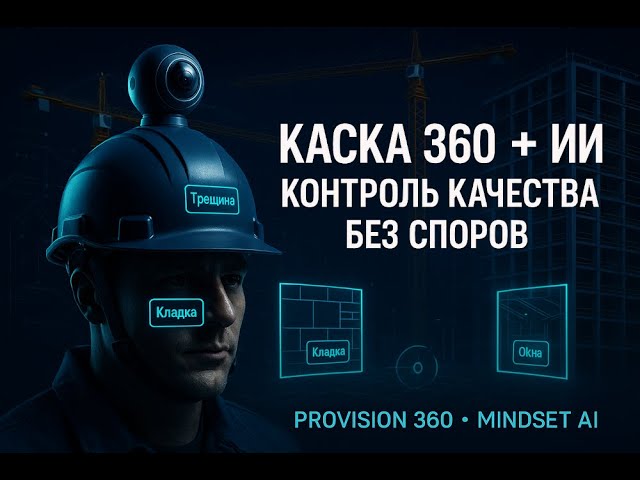 Каска 360° + ИИ: как навести порядок на стройке. Решение по мониторингу строительства с ИИ