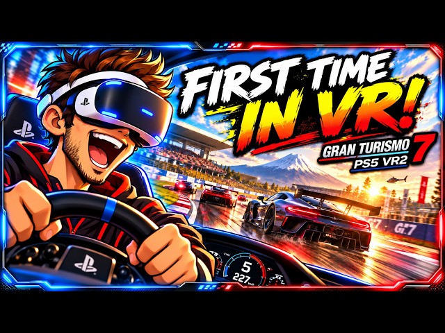 My FIRST Time Playing Gran Turismo 7 in VR… I LOVED IT! 🤯 (PSVR2)