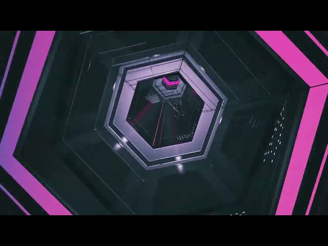 Hexagonal background video loop seamless loop tunnel Animation background (No Sound)