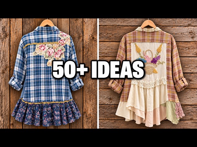 50+ Creative Clothing Upcycles | Thrift Flip Sewing Inspirational List of Ideas