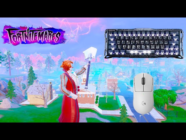 *NEW* FORTNITEMARES BATTLE  ROYALE 🏆GravaStar V60 Pro ASMR😴Satisfying Keyboard Fortnite 900 FPS 4K